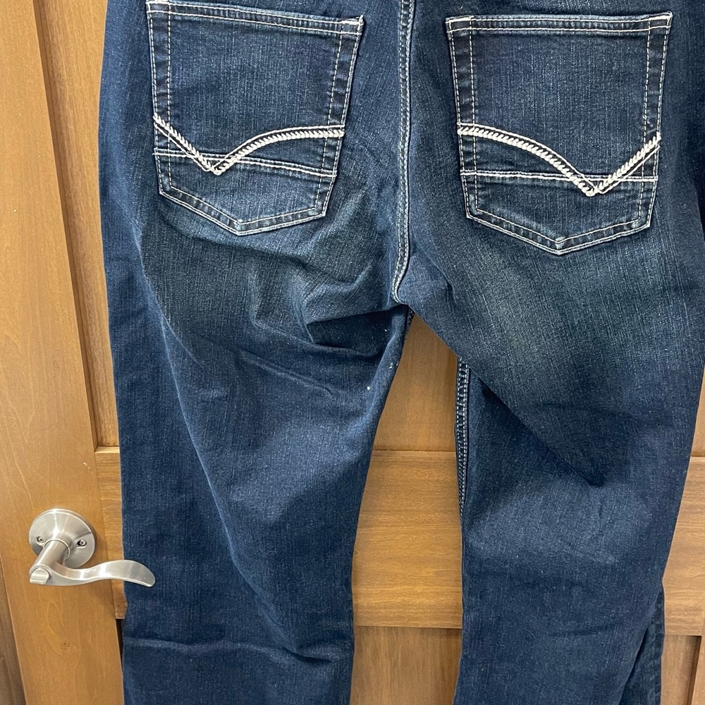 Buckle Dark Blue Bootcut Jeans
